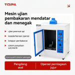 Penguji Kebakaran Mendatar & Menegak UL94 TOPIL Vulcan-94™ – Sistem Ujian Keselamatan Kebakaran Ketepatan Tinggi untuk Plastik & Polimer 1
