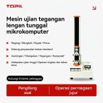 Mesin Ujian Regangan Satu Tiang TOPIL Omni-Pull™ – Mesin Ujian Universal (UTM) Ketepatan dengan Skrin Sentuh Pintar 7 Inci 1