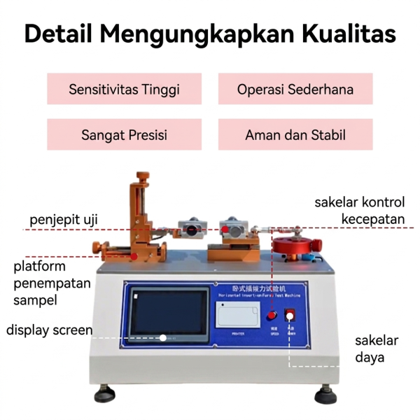 topil connect sync™ alat uji gaya sisip & tarik horizontal – sistem pengujian siklus hidup konektor presisi tinggi