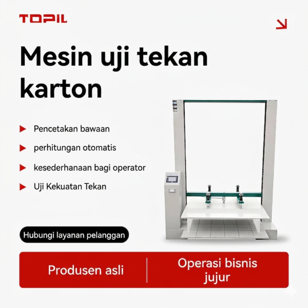 topil fortis box™ alat uji tekan karton – sistem pengujian bct presisi tinggi untuk uji tumpukan & ketahanan hancur