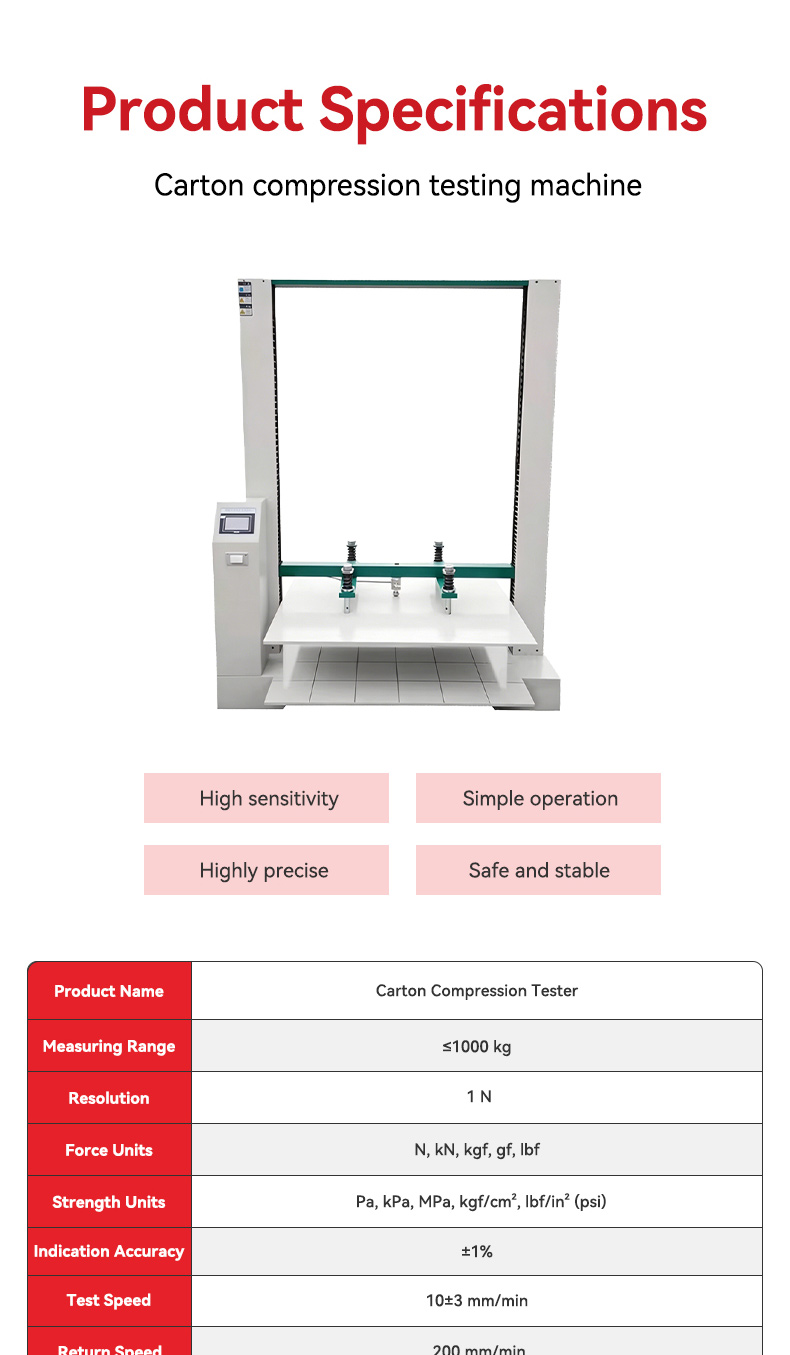 topil fortis box™ carton compression tester – high precision bct for stacking & crush resistance testing