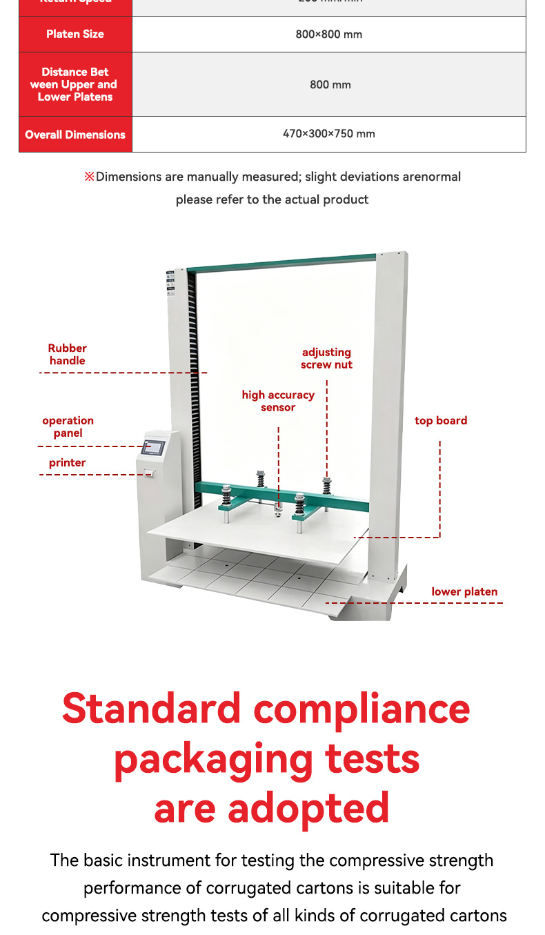 topil fortis box™ carton compression tester – high precision bct for stacking & crush resistance testing