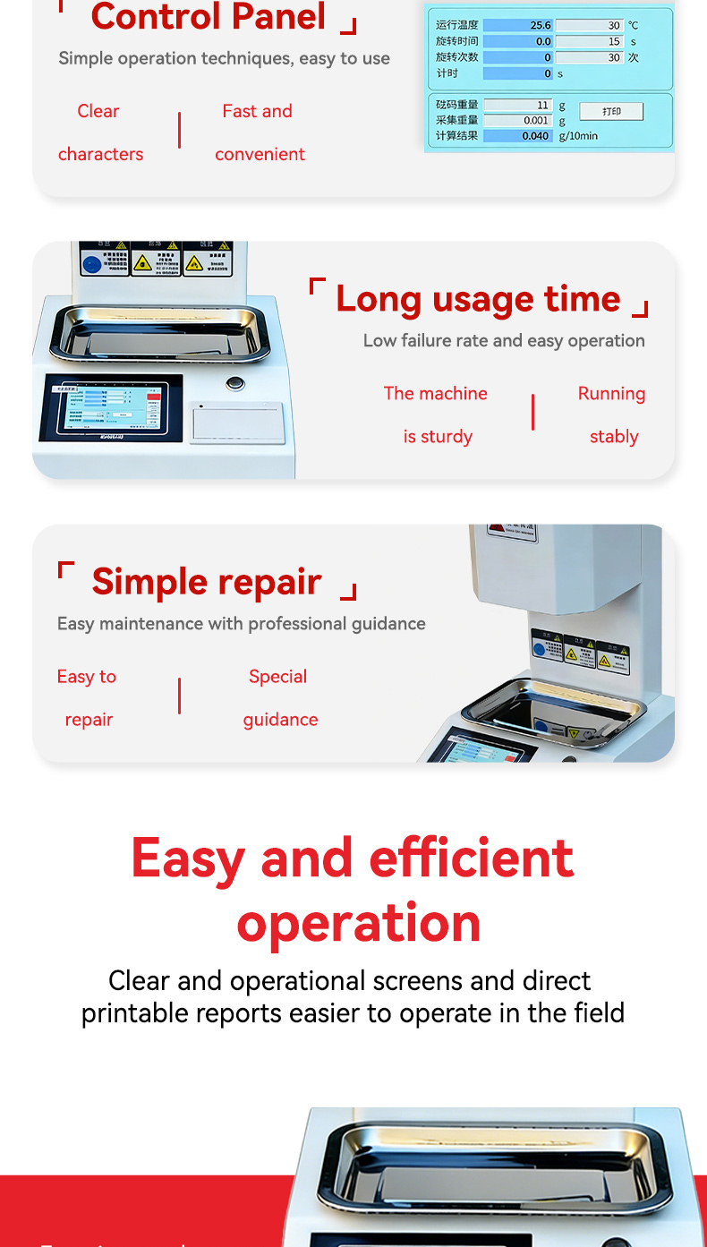 topil flow master™ digital melt flow indexer – high precision mfr/mvr tester with 7" smart touchscreen
